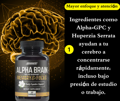 Alpha Brain – El poder de tu mente en una cápsula
