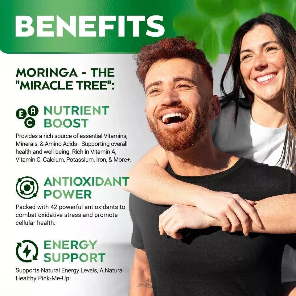 Cápsulas de Moringa Rosabella | Fórmula Exclusiva para Energía y Longevidad